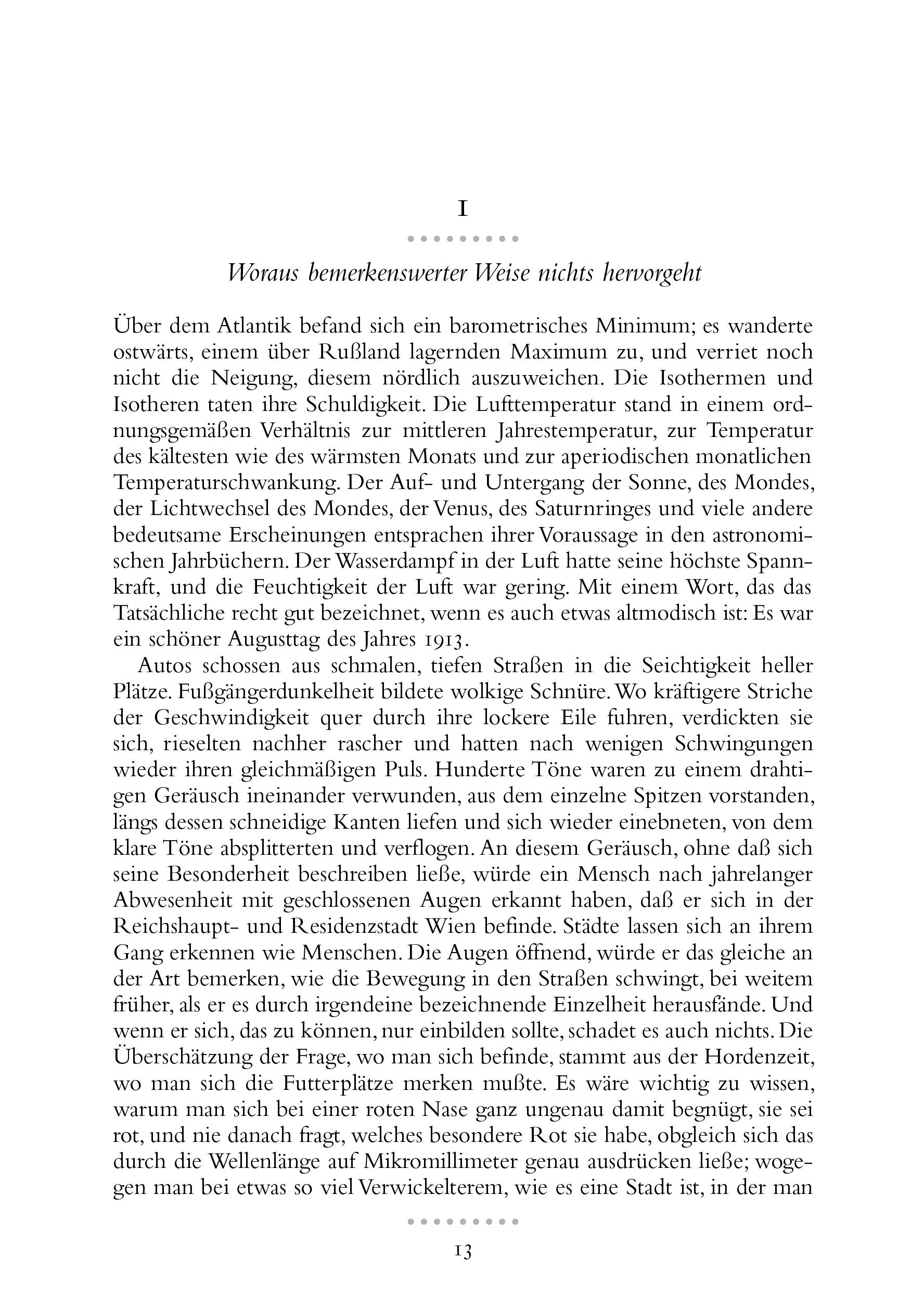 Beispielinhalt (Bild) Der Mann ohne Eigenschaften