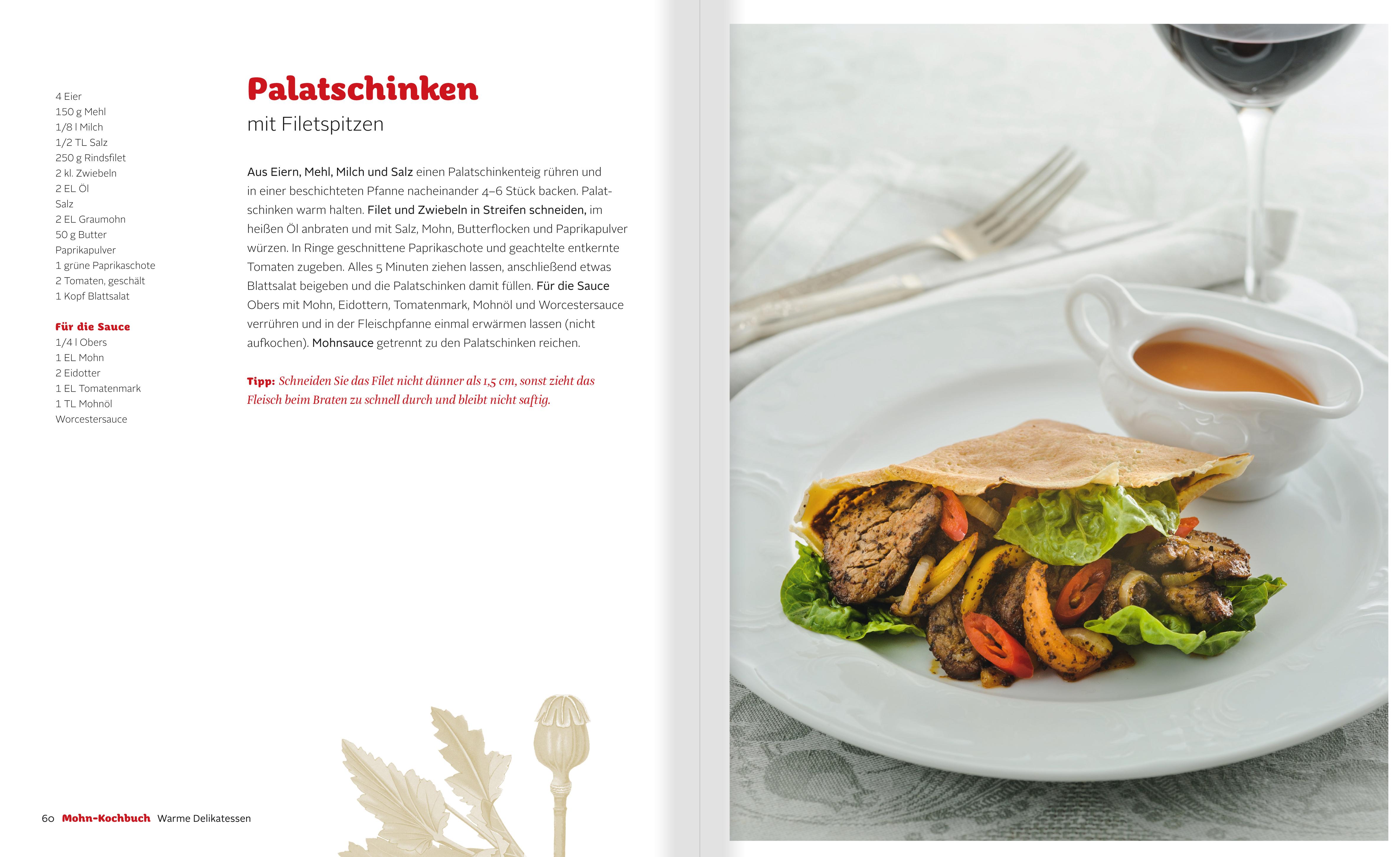 Beispielinhalt (Bild) Mohn-Kochbuch