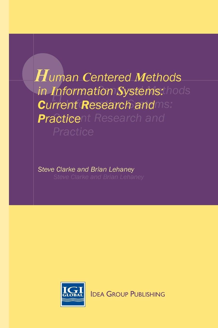 Vorderes Coverbild Human Centered Methods in Information Systems