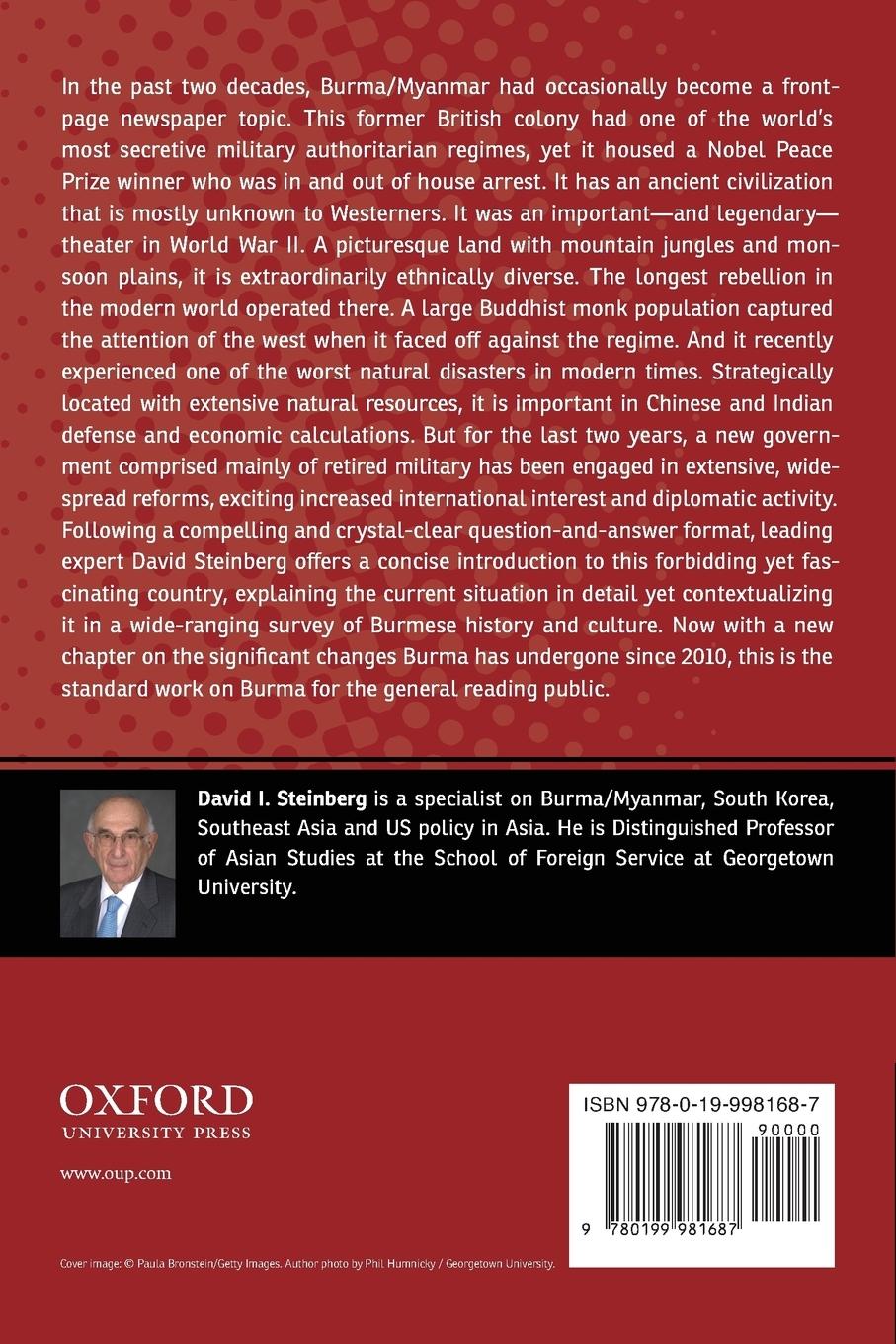 Rückseitencover Burma/Myanmar