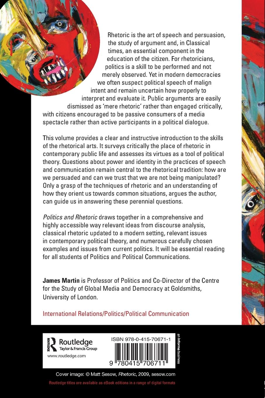 Rückseitencover Politics and Rhetoric