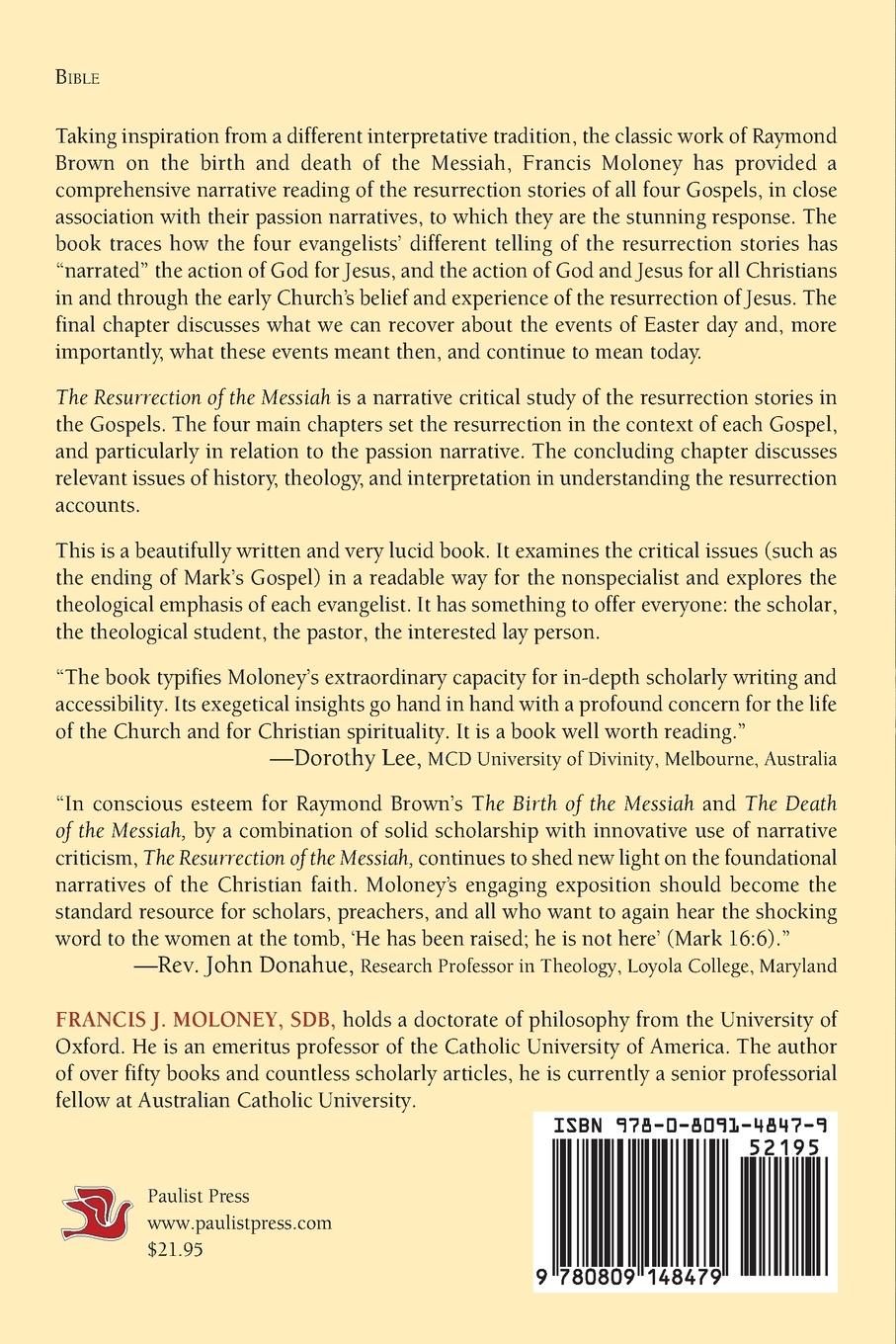 Rückseitencover Resurrection of the Messiah