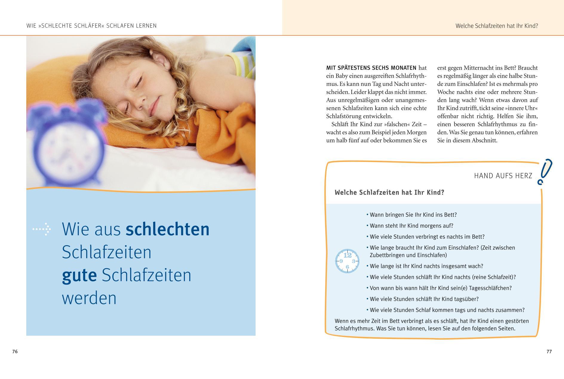 Beispielinhalt (Bild) Jedes Kind kann schlafen lernen