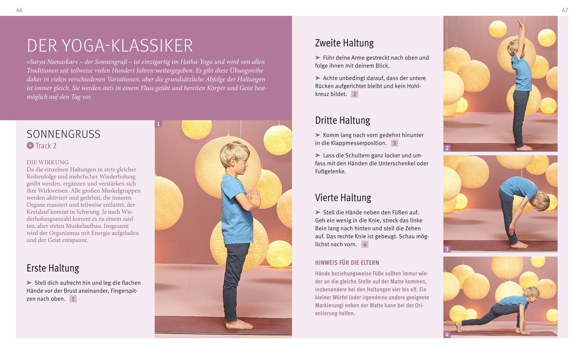 Beispielinhalt (Bild) Yoga für Kinder (mit DVD)