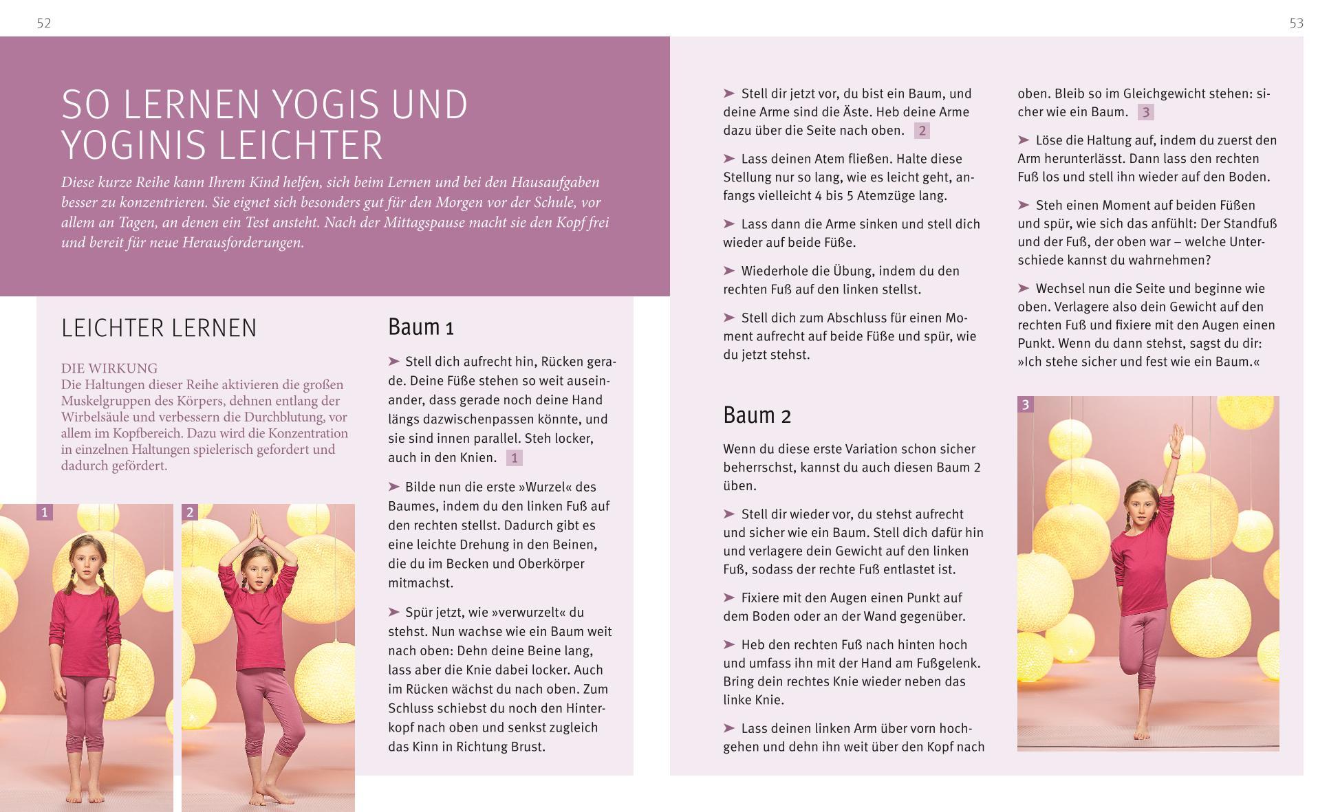 Beispielinhalt (Bild) Yoga für Kinder (mit DVD)