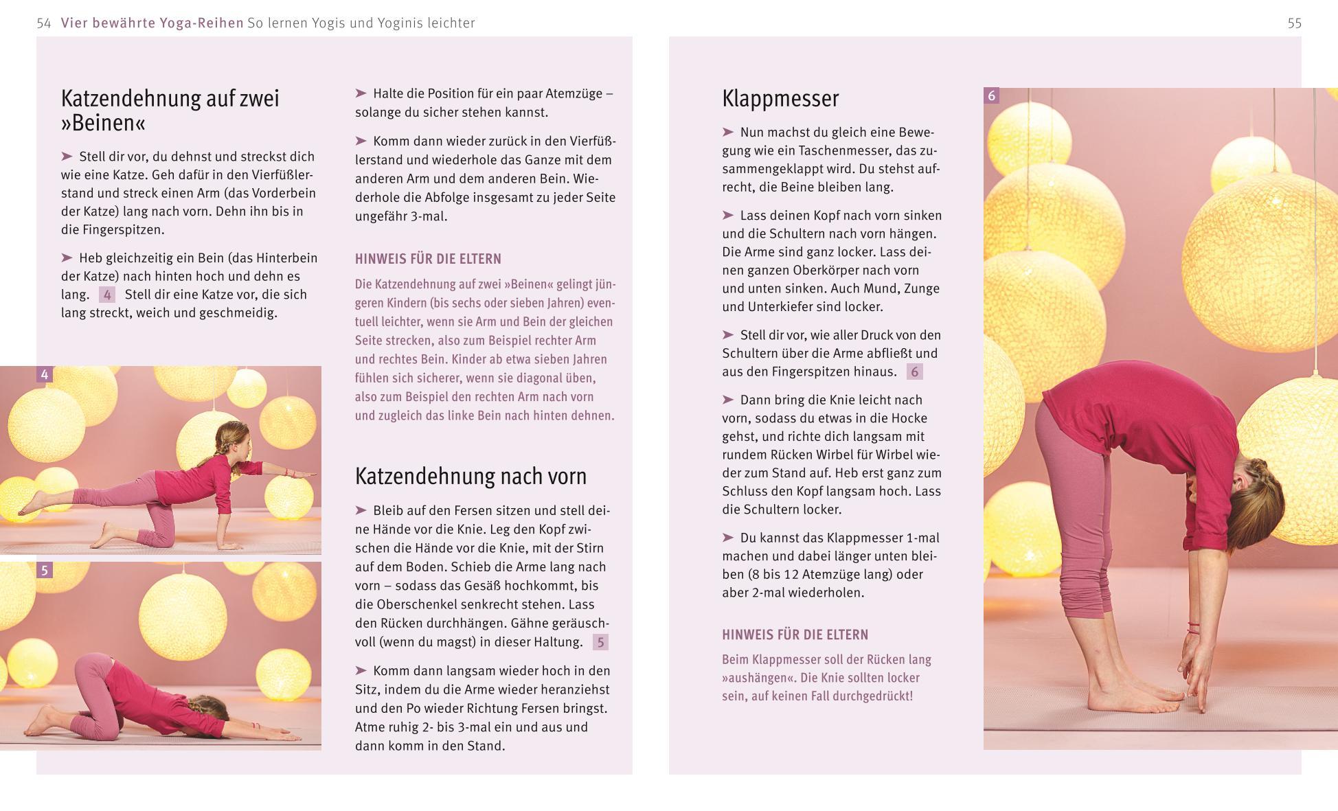 Beispielinhalt (Bild) Yoga für Kinder (mit DVD)