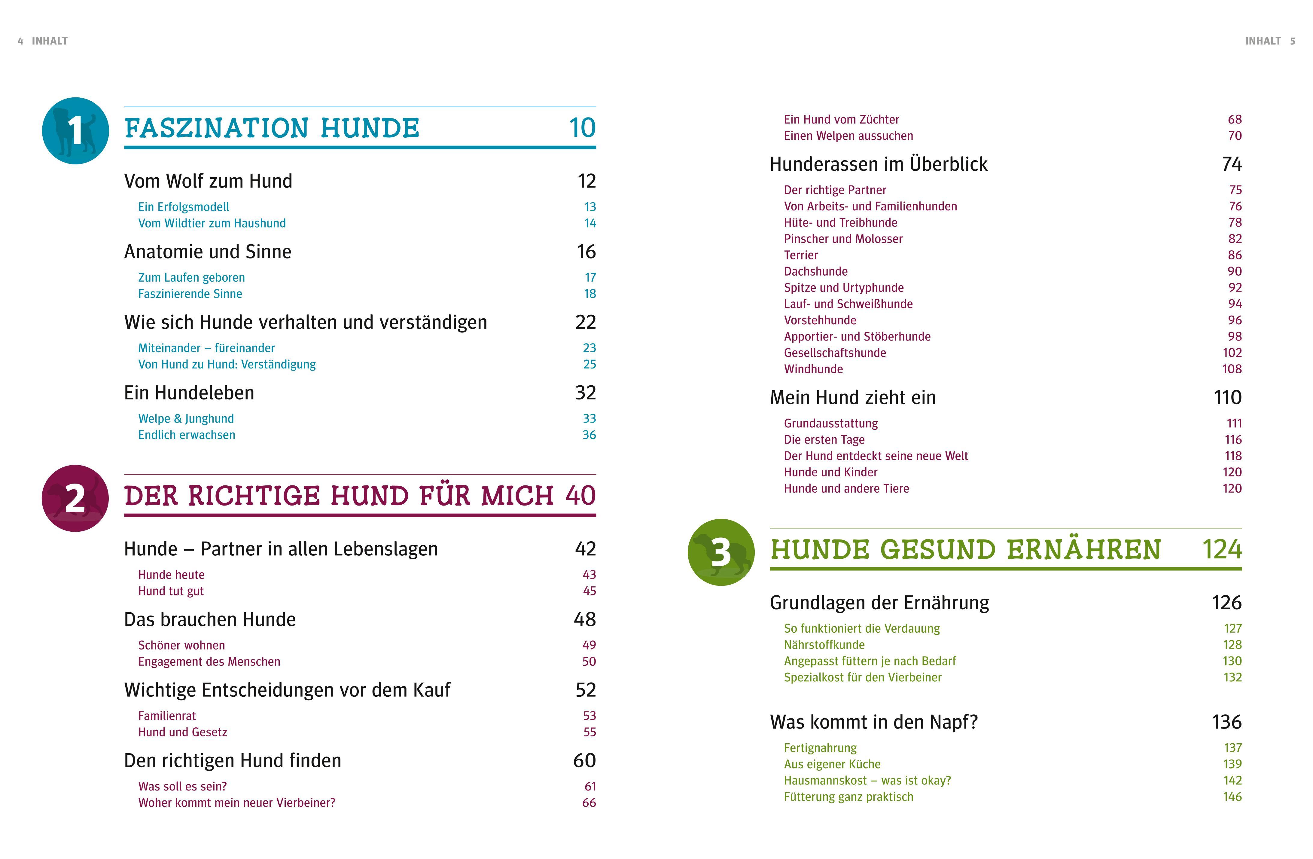 Beispielinhalt (Bild) Praxishandbuch Hunde