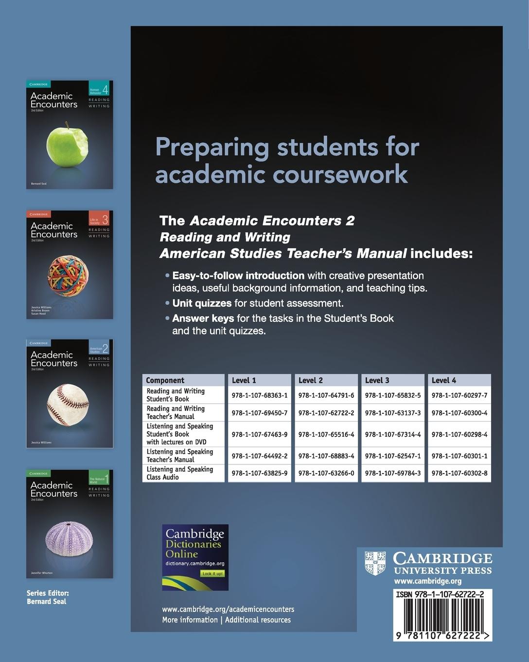 Rückseitencover Academic Encounters Level 2