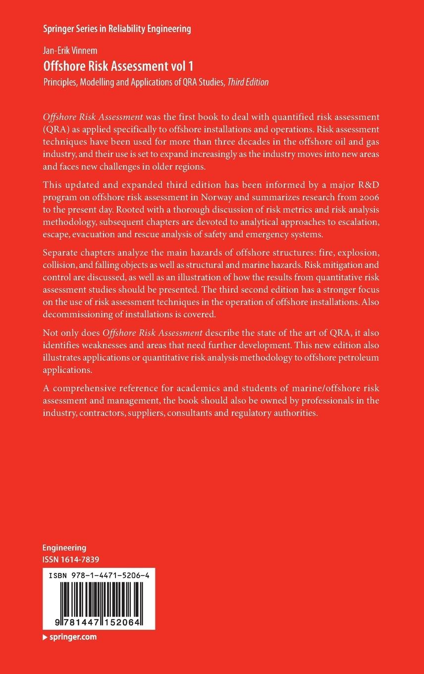 Rückseitencover Offshore Risk Assessment vol 1.