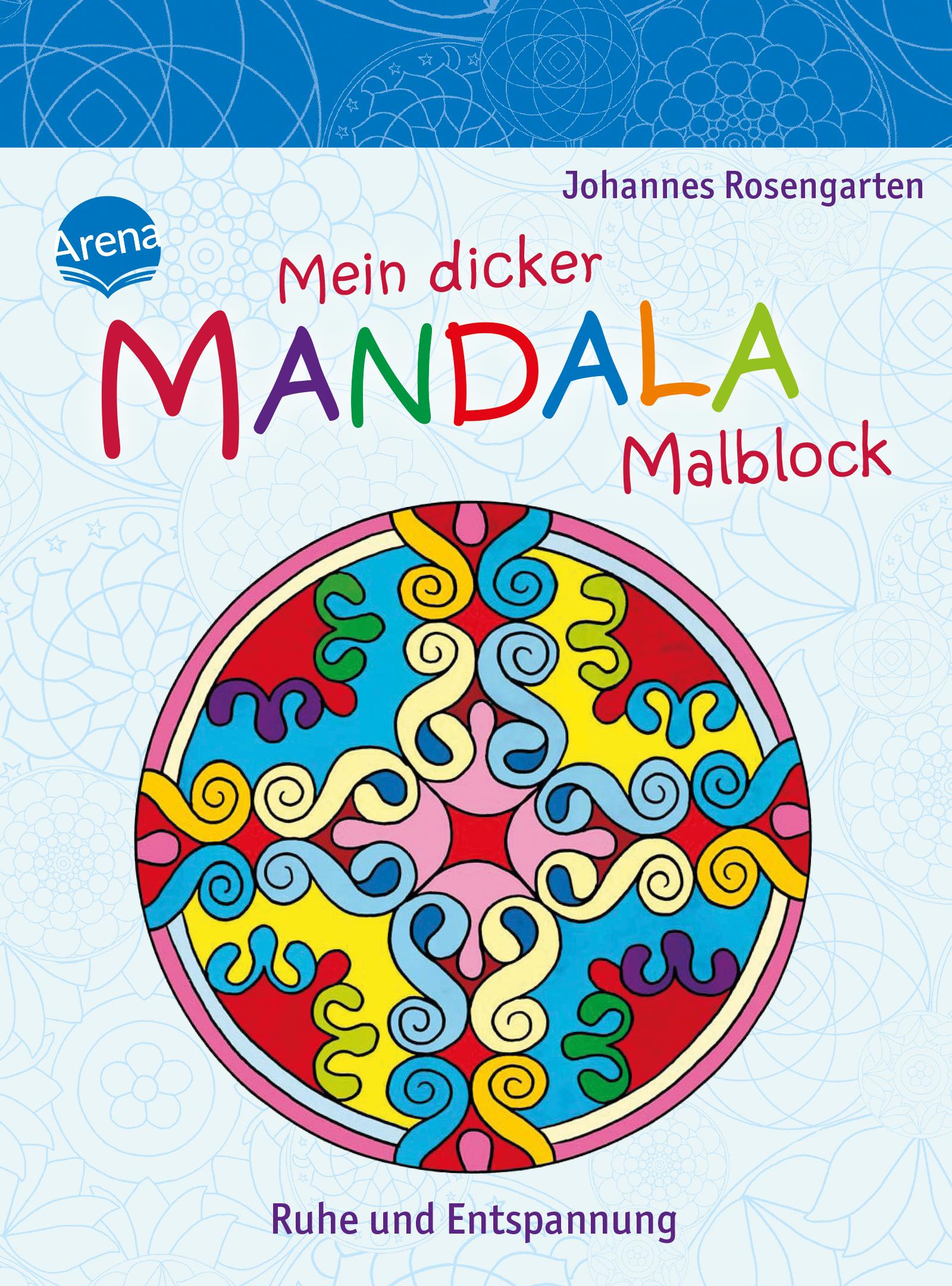 Vorderes Coverbild Mein dicker Mandala-Malblock. Ruhe und Entspannung