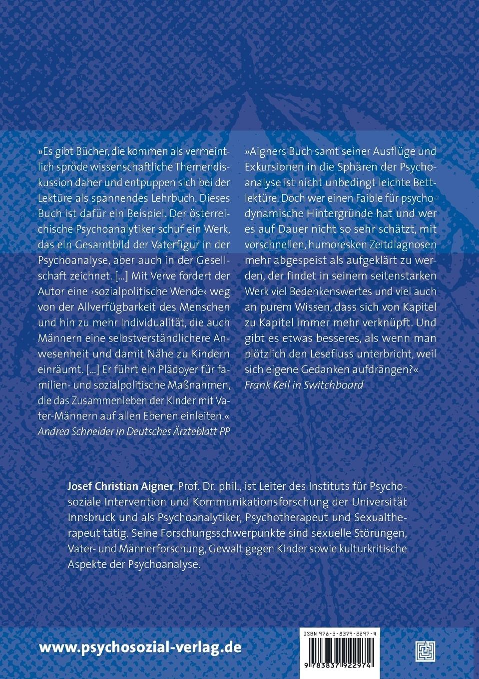 Rückseitencover Der ferne Vater