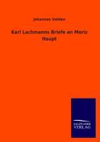 Vorderes Coverbild Karl Lachmanns Briefe an Moriz Haupt