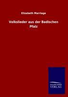 Vorderes Coverbild Volkslieder aus der Badischen Pfalz