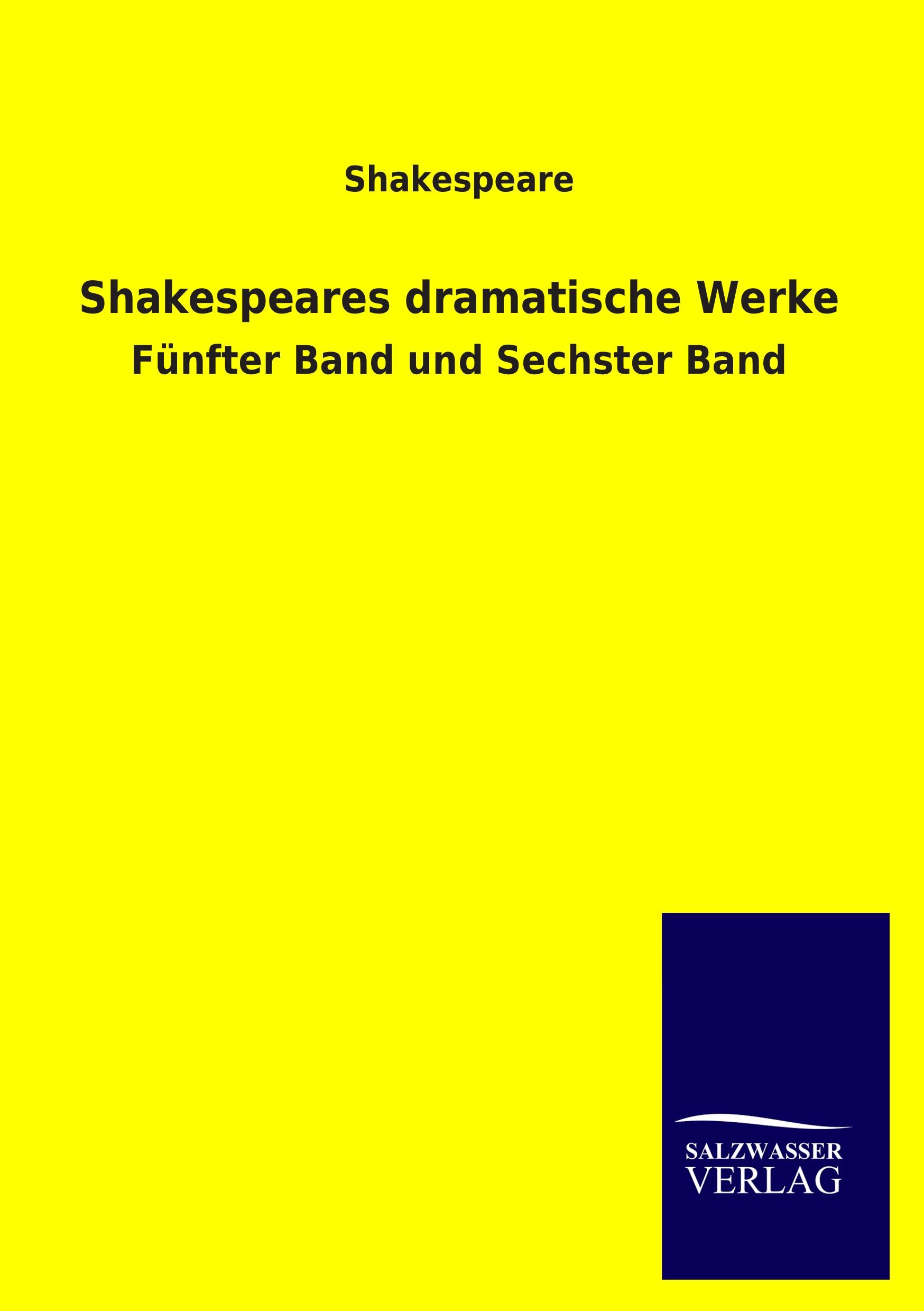 Vorderes Coverbild Shakespeares dramatische Werke