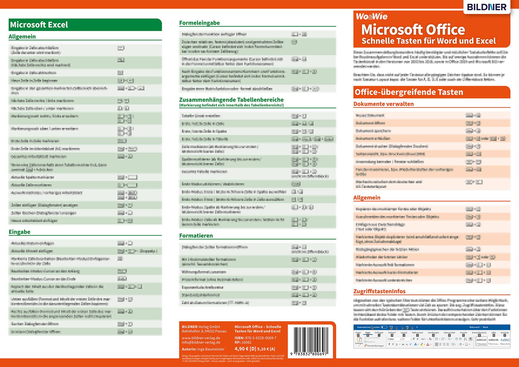Beispielinhalt (Bild) Wo&Wie: Microsoft-Office - Schnelle Tasten für Word und Excel