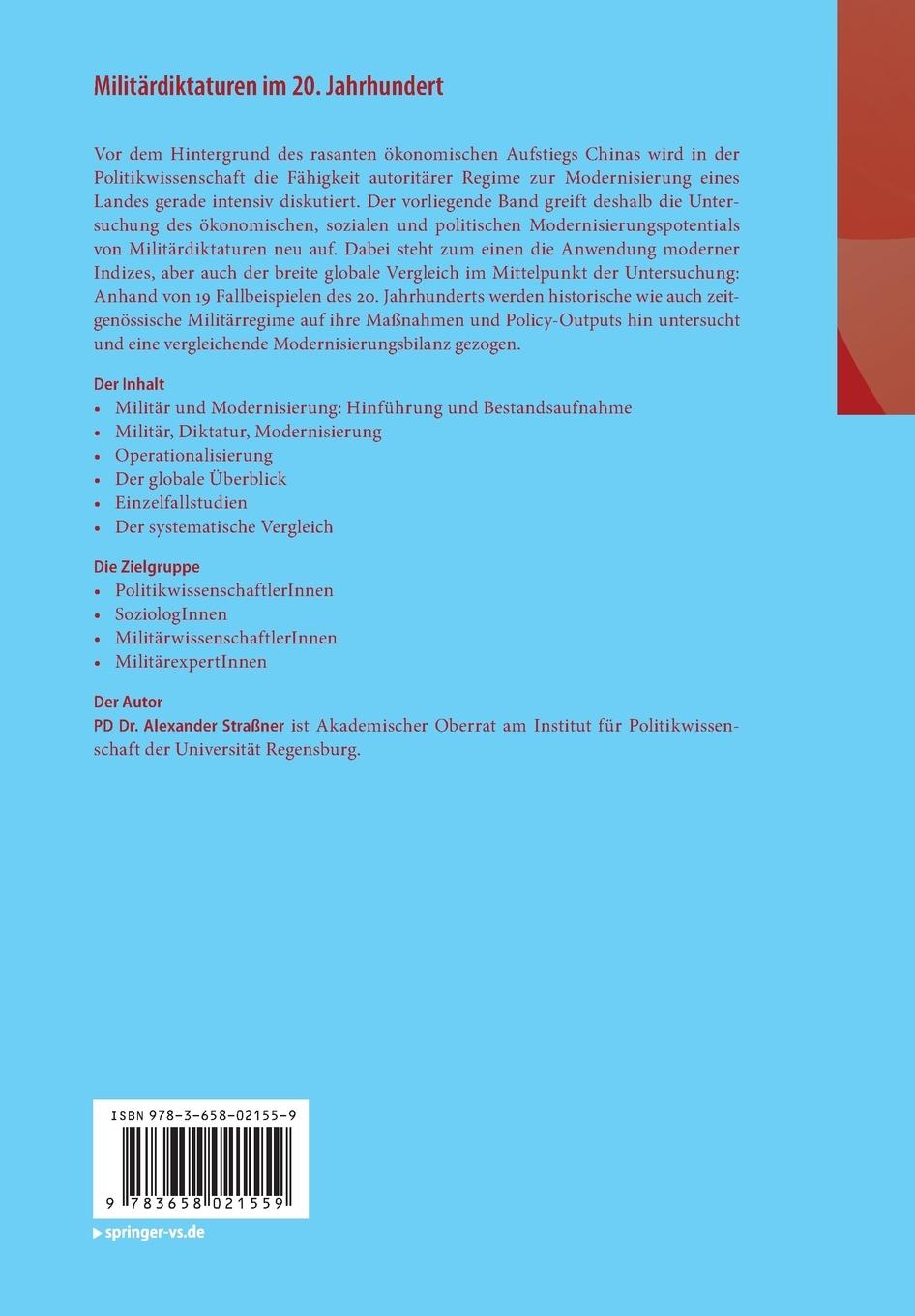 Rückseitencover Militärdiktaturen im 20. Jahrhundert