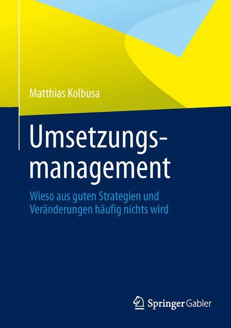 Vorderes Coverbild Umsetzungsmanagement