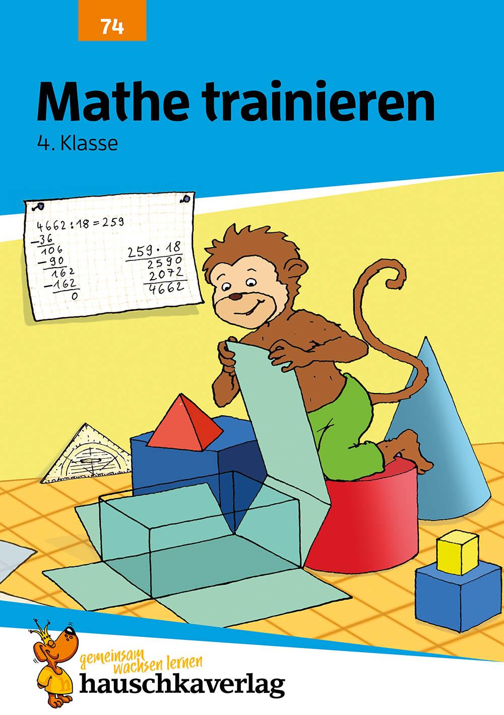 Vorderes Coverbild Mathe trainieren 4. Klasse