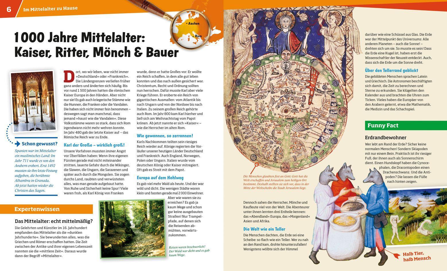 Beispielinhalt (Bild) WAS IST WAS Band 118 Mittelalter. Die Welt der Kaiser, Edelleute und Bauern