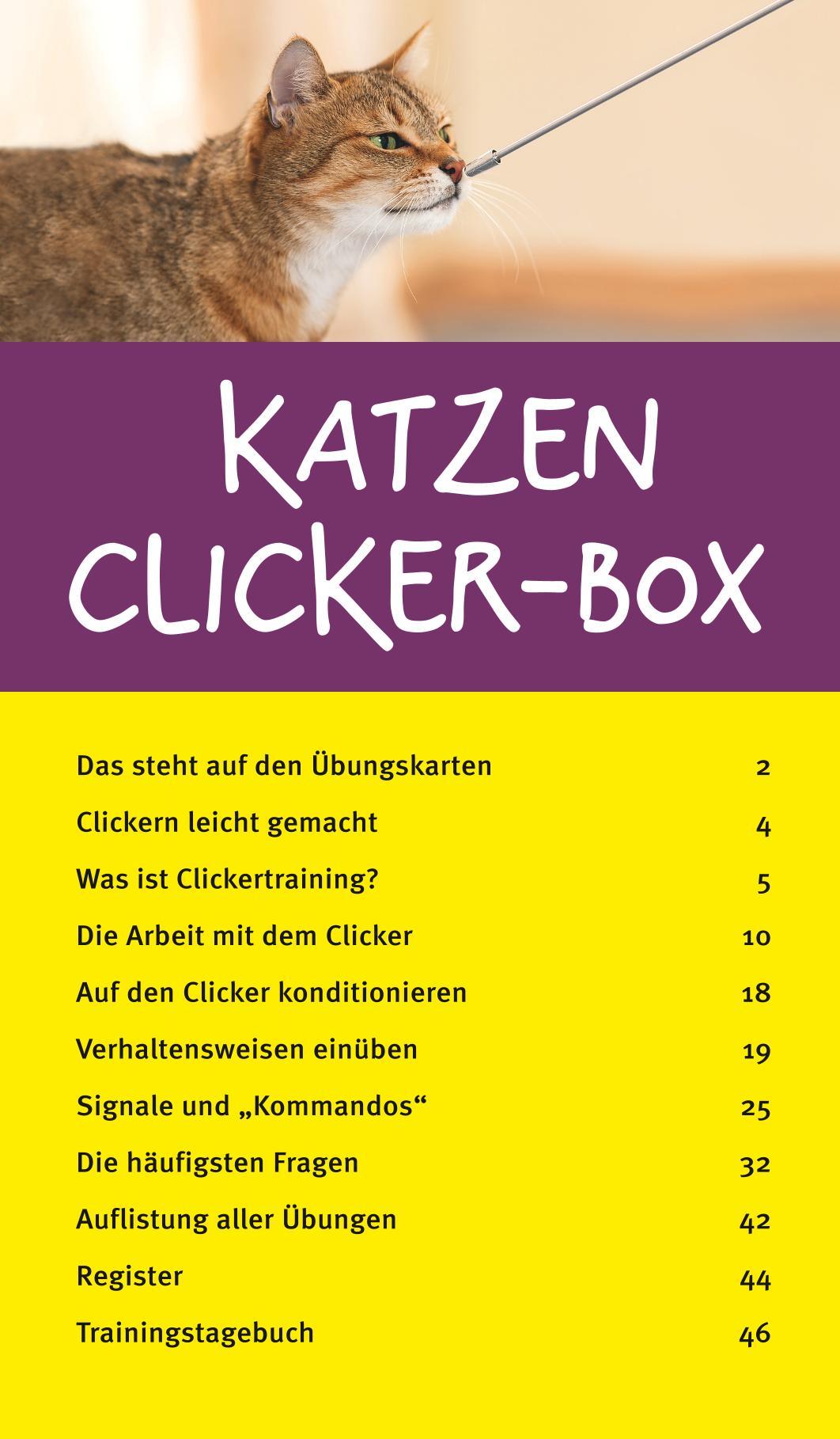 Beispielinhalt (Bild) Katzen-Clicker-Box