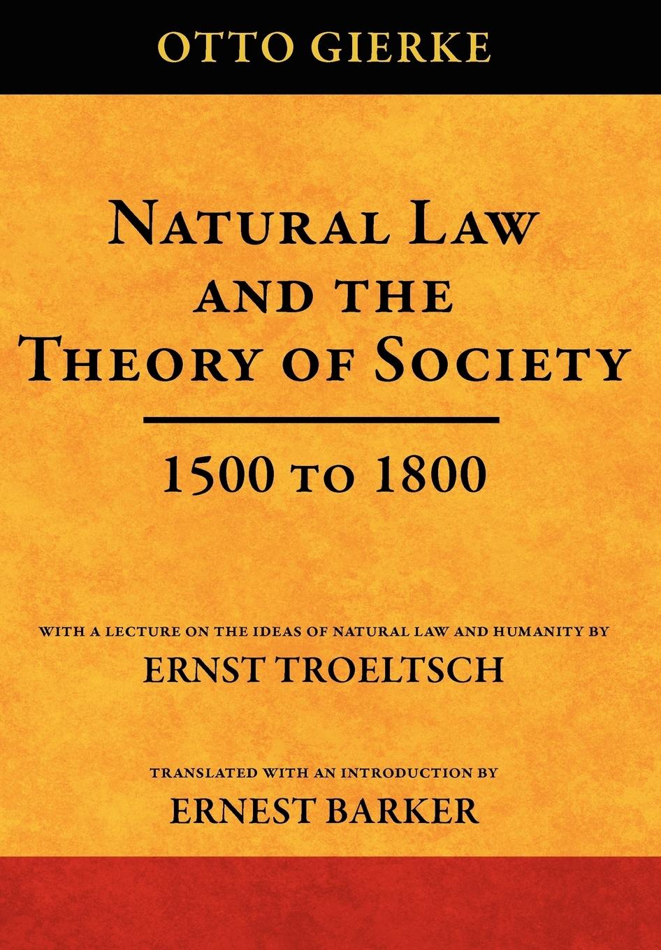 Vorderes Coverbild Natural Law and the Theory of Society 1500 to 1800