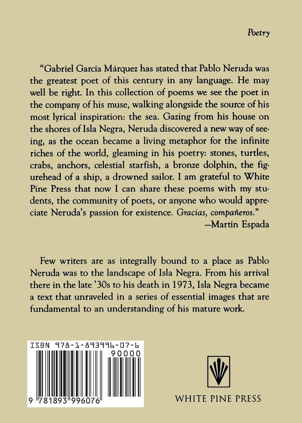 Rückseitencover Isla Negra