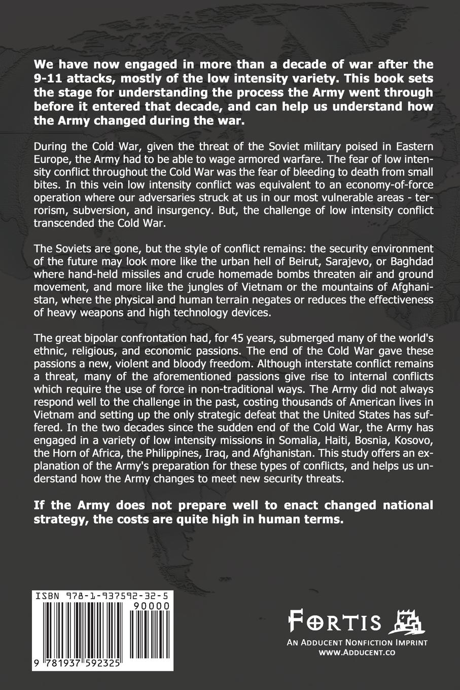 Rückseitencover The Army and  Low Intensity Conflict