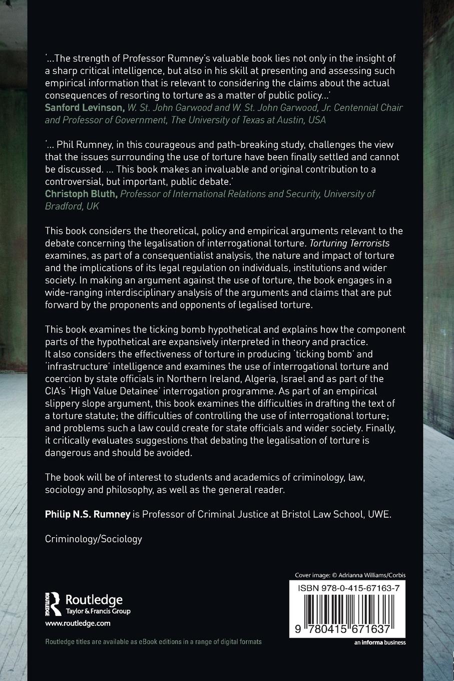 Rückseitencover Torturing Terrorists