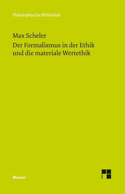 Vorderes Coverbild Der Formalismus in der Ethik und die materiale Wertethik