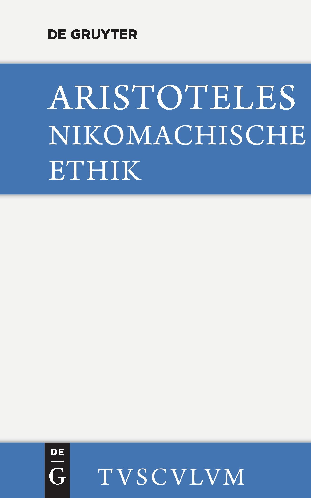 Vorderes Coverbild Die Nikomachische Ethik