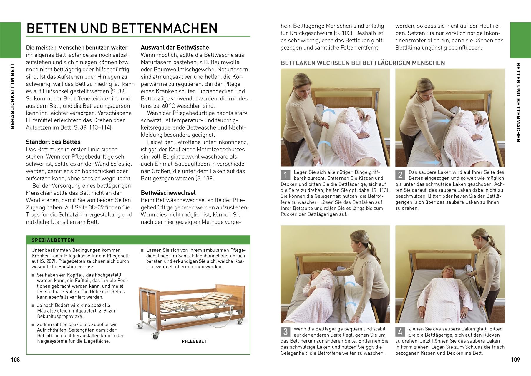 Beispielinhalt (Bild) Ratgeber für die Pflege zu Hause