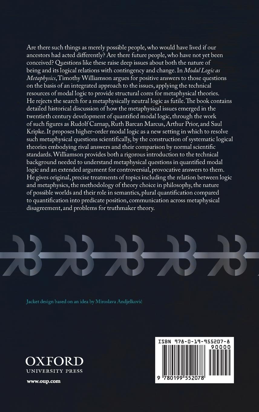 Rückseitencover MODAL LOGIC AS METAPHYSICS C