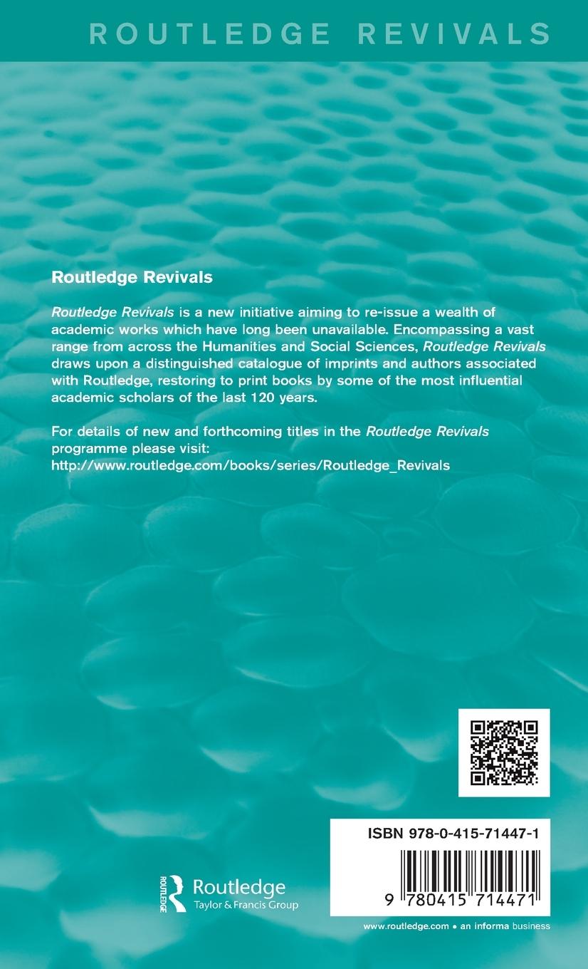 Rückseitencover An Introduction to Rural Settlement Planning (Routledge Revivals)