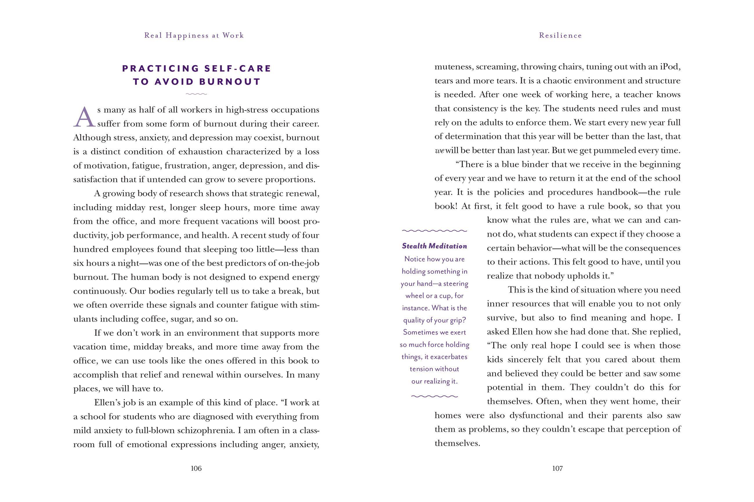 Beispielinhalt (Bild) Real Happiness at Work