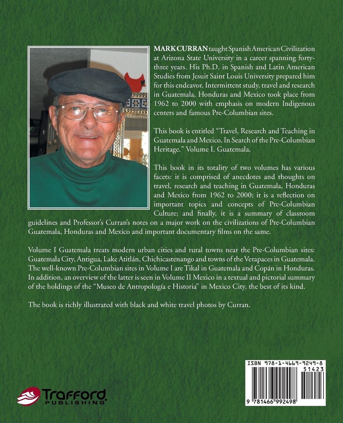 Rückseitencover Travel, Research and Teaching in Guatemala and Mexico