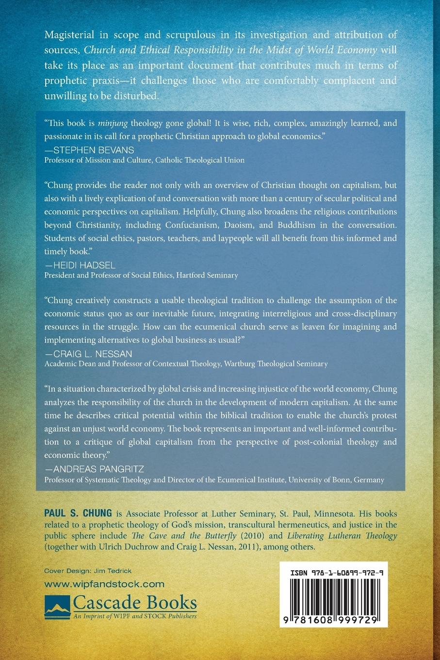 Rückseitencover Church and Ethical Responsibility in the Midst of World Economy