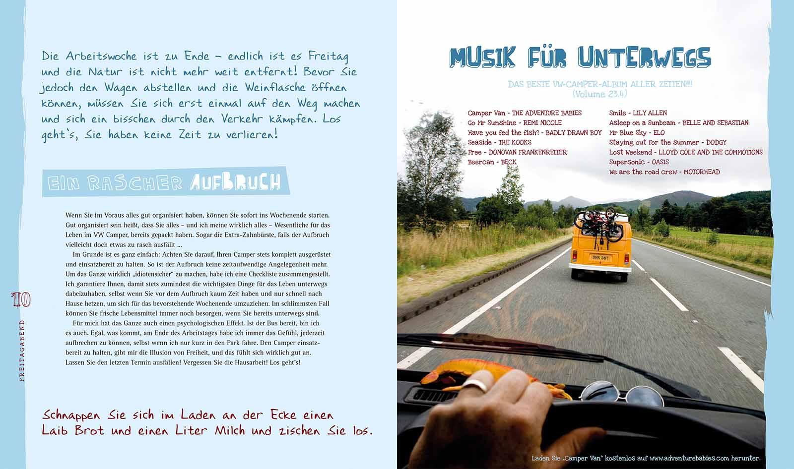 Beispielinhalt (Bild) Das VW Camper Kochbuch