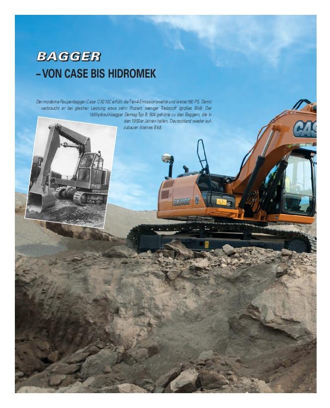 Beispielinhalt (Bild) Die größten Bagger