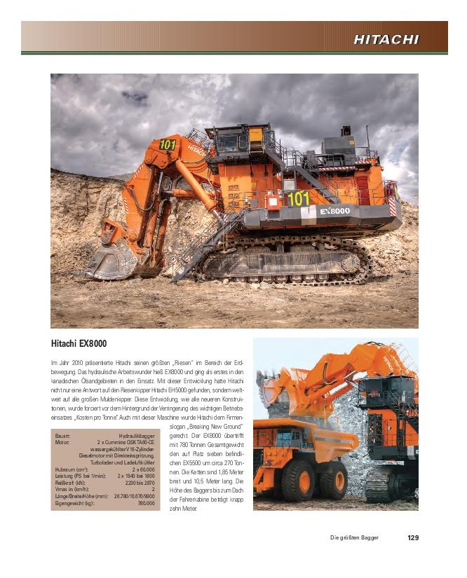 Beispielinhalt (Bild) Die größten Bagger
