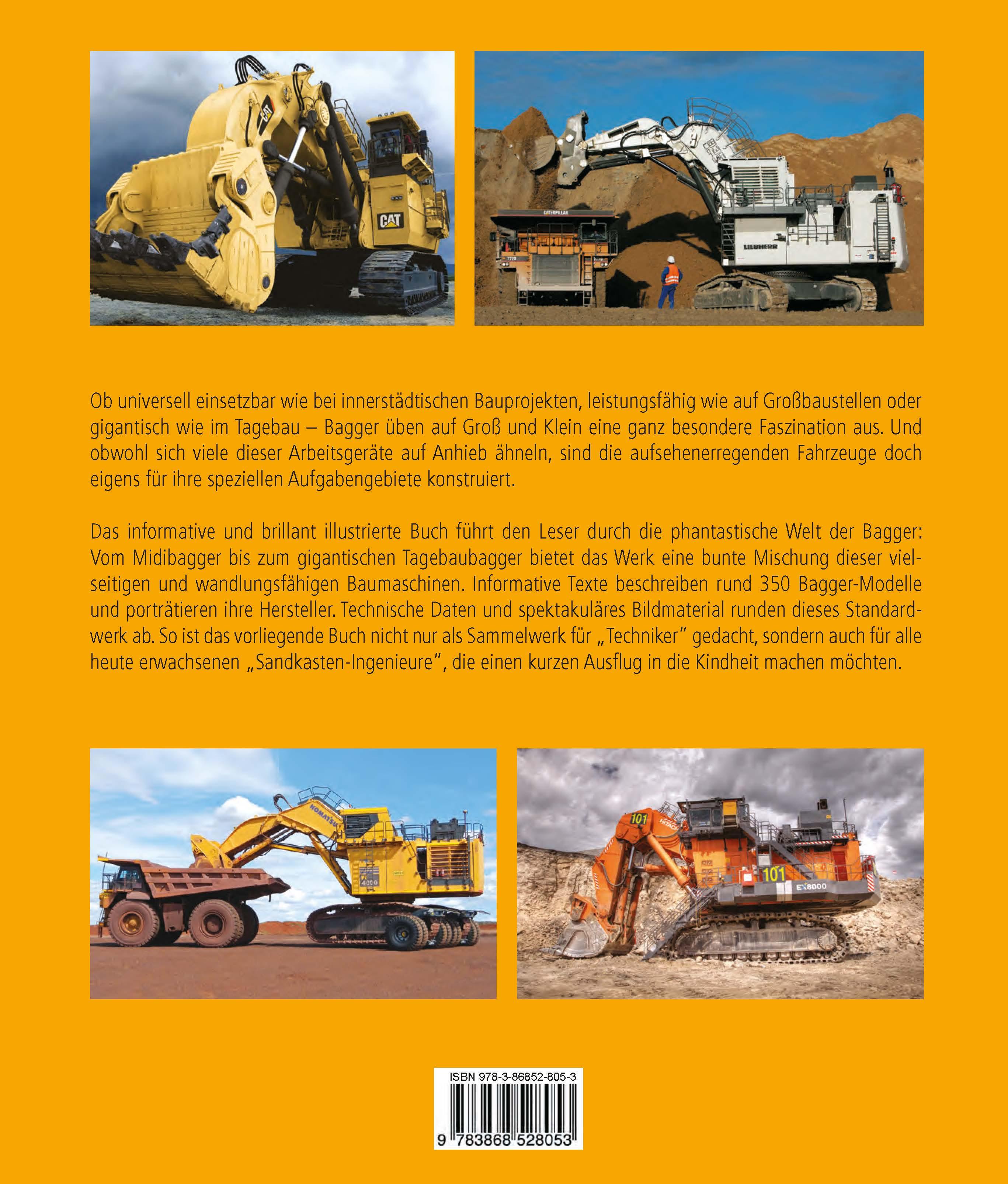 Rückseitencover Die größten Bagger