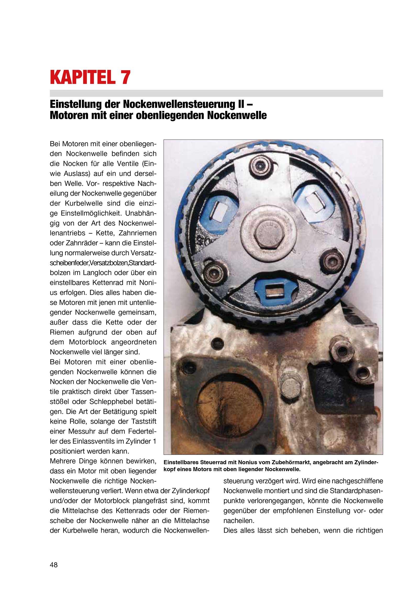 Beispielinhalt (Bild) Praxishandbuch Nockenwellen