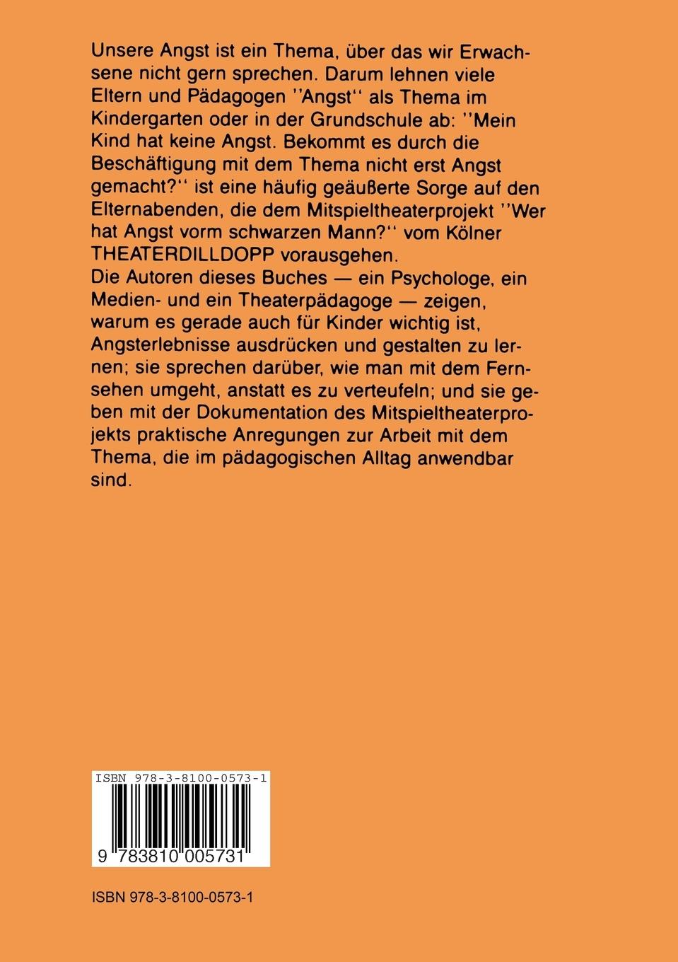 Rückseitencover Angst wegspielen