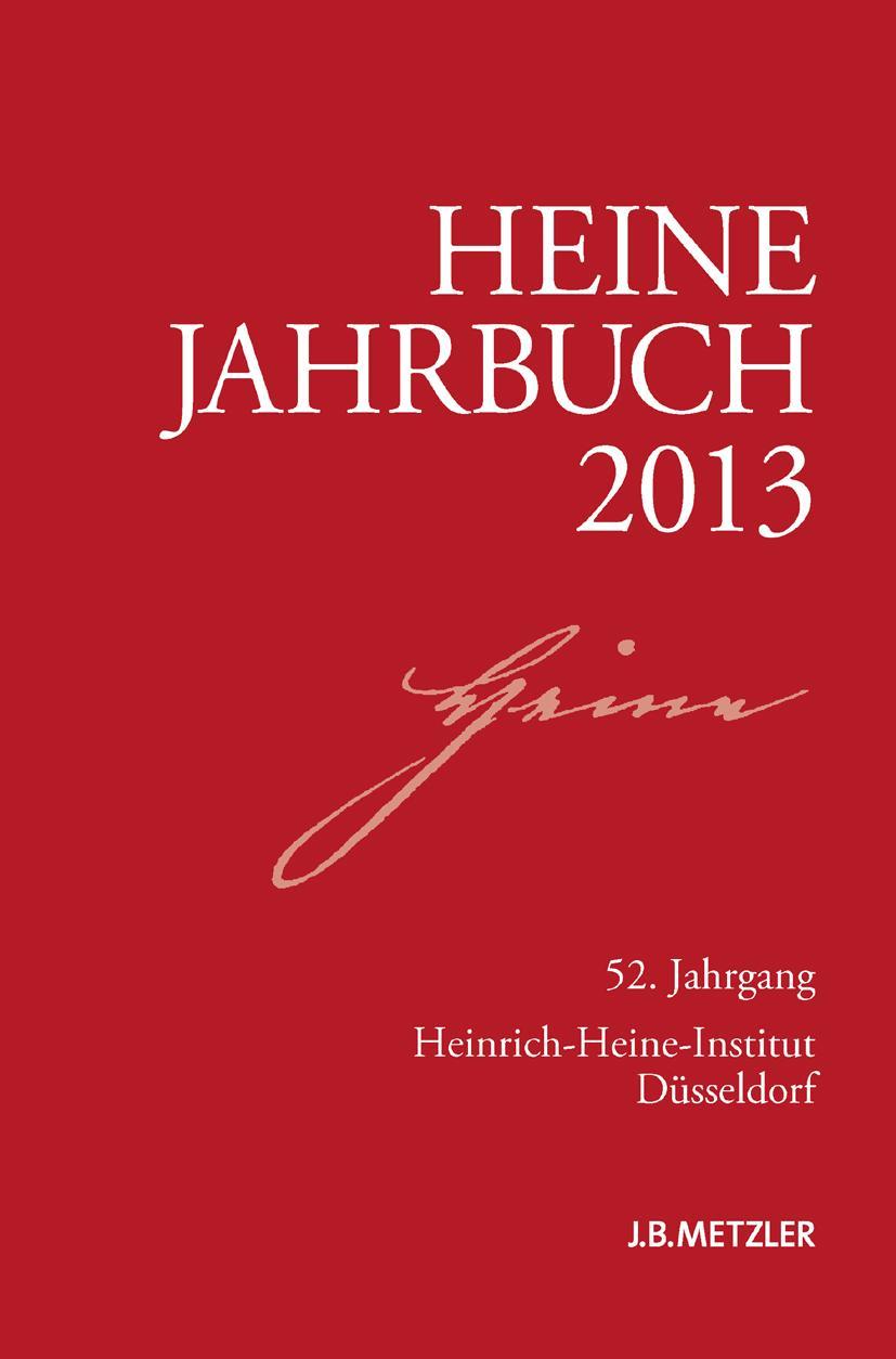 Vorderes Coverbild Heine-Jahrbuch 2013