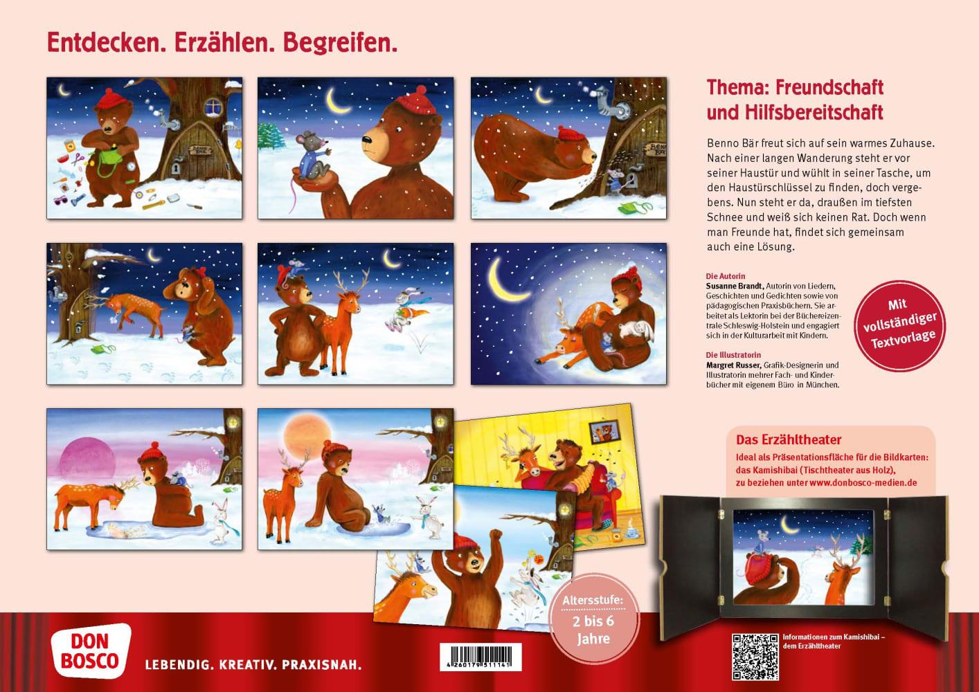 Beispielinhalt (Bild) Benno Bär. Kamishibai Bildkartenset.