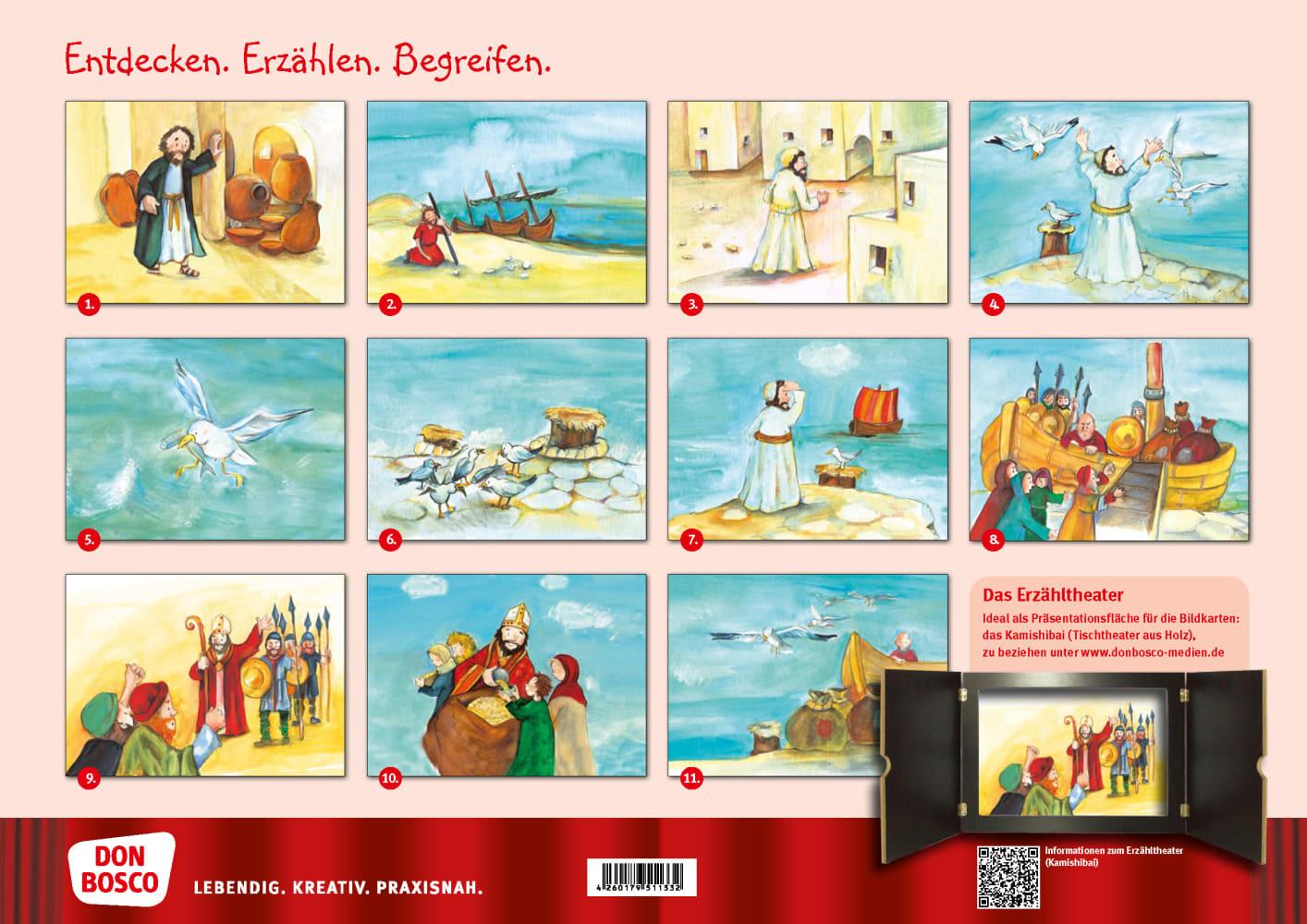 Beispielinhalt (Bild) Wundervoller Nikolaus. Kamishibai Bildkartenset.
