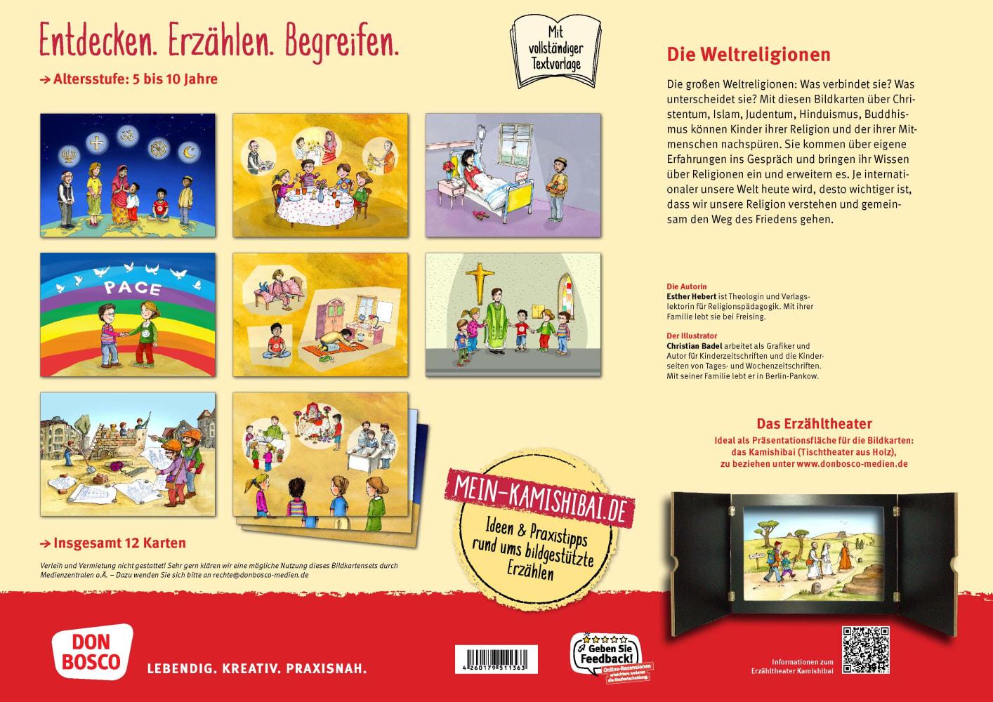 Beispielinhalt (Bild) Weltreligionen: Was uns verbindet. Kamishibai Bildkartenset.