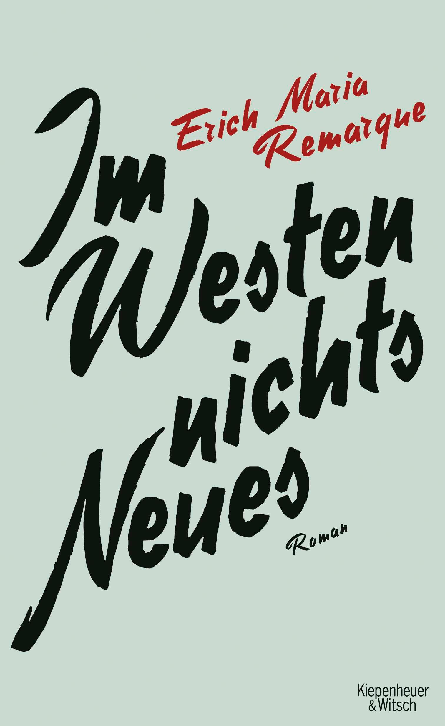 Vorderes Coverbild Im Westen Nichts Neues