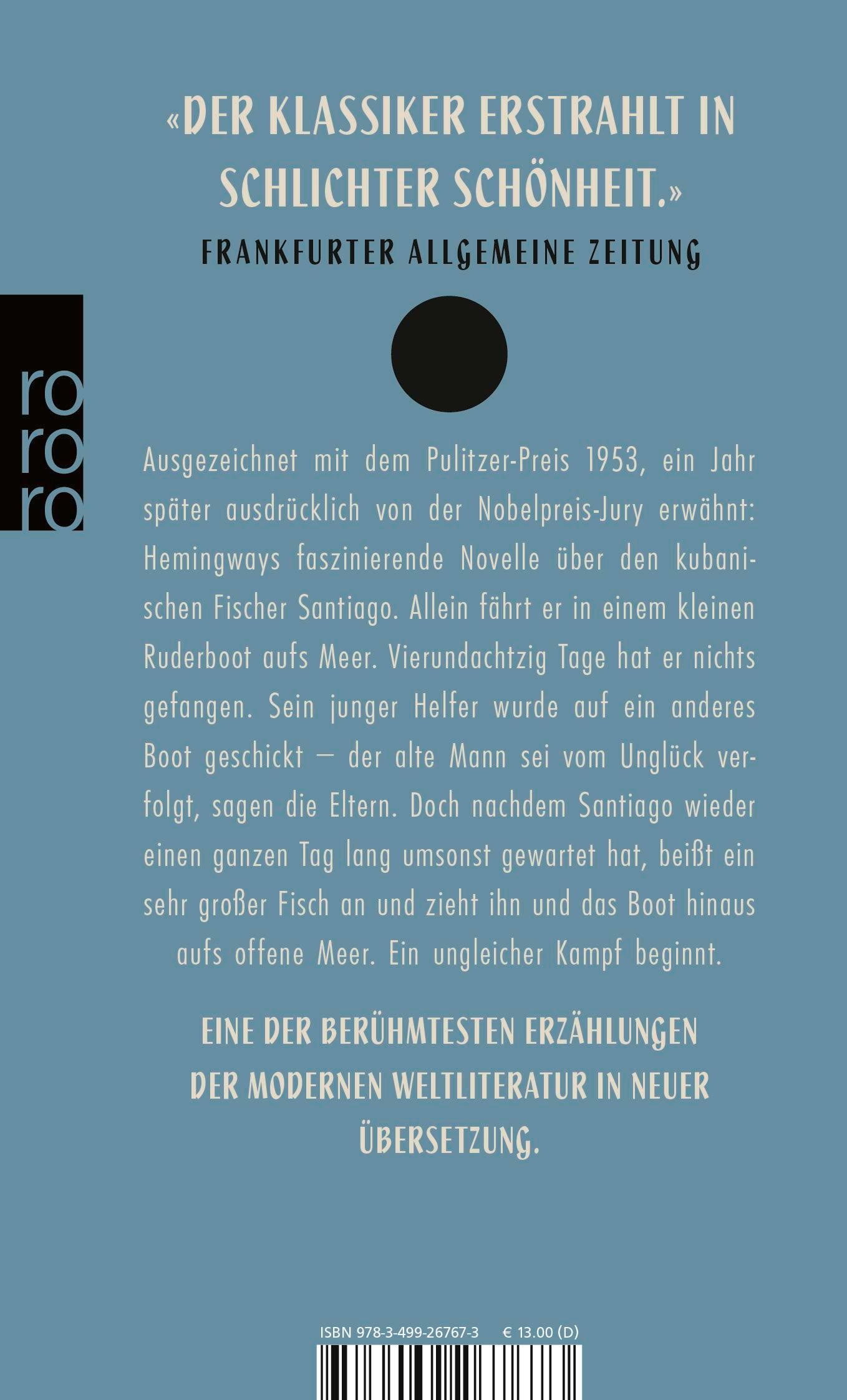 Rückseitencover Der alte Mann und das Meer