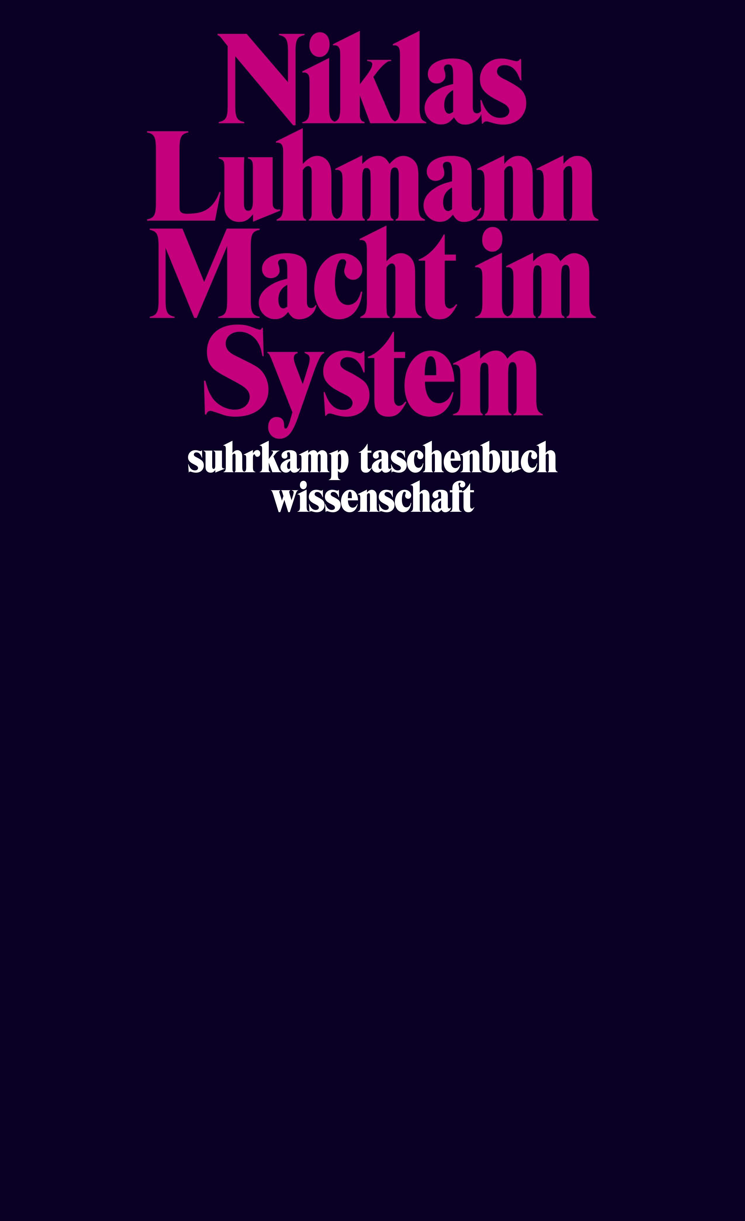 Vorderes Coverbild Macht im System