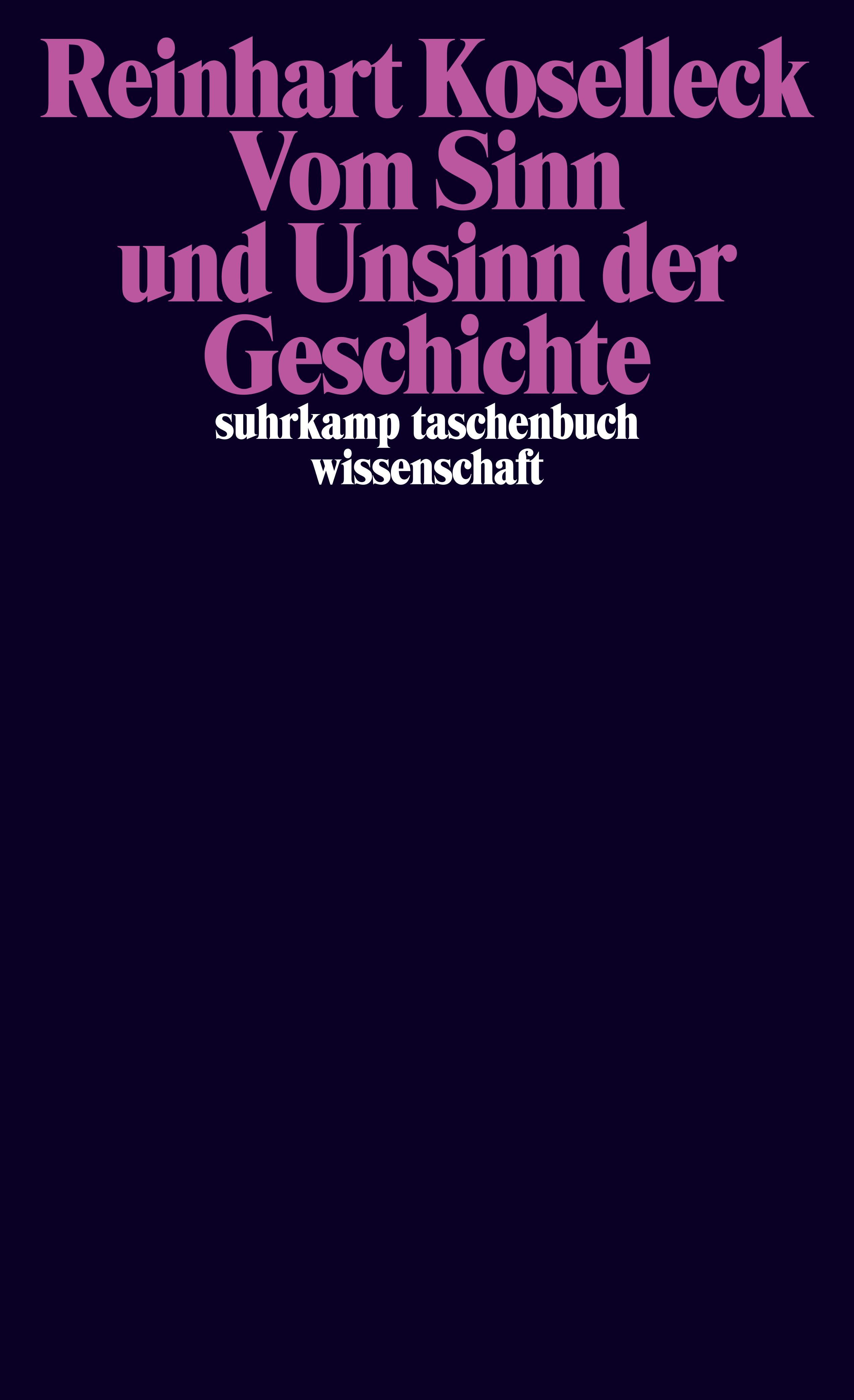 Vorderes Coverbild Vom Sinn und Unsinn der Geschichte